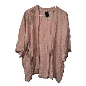 Kaliyana Linen Beach Cover UP Peach Size Medium/Large